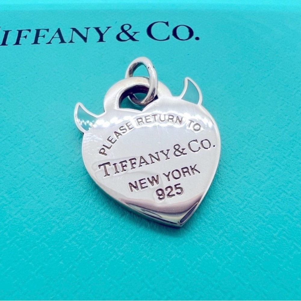 Tiffany & Co. New, “Return to Tiffany” devil charm, sterling silver. Authentic.